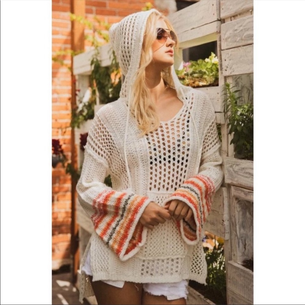 Size Small Pol Open Weave Pullover - image 1